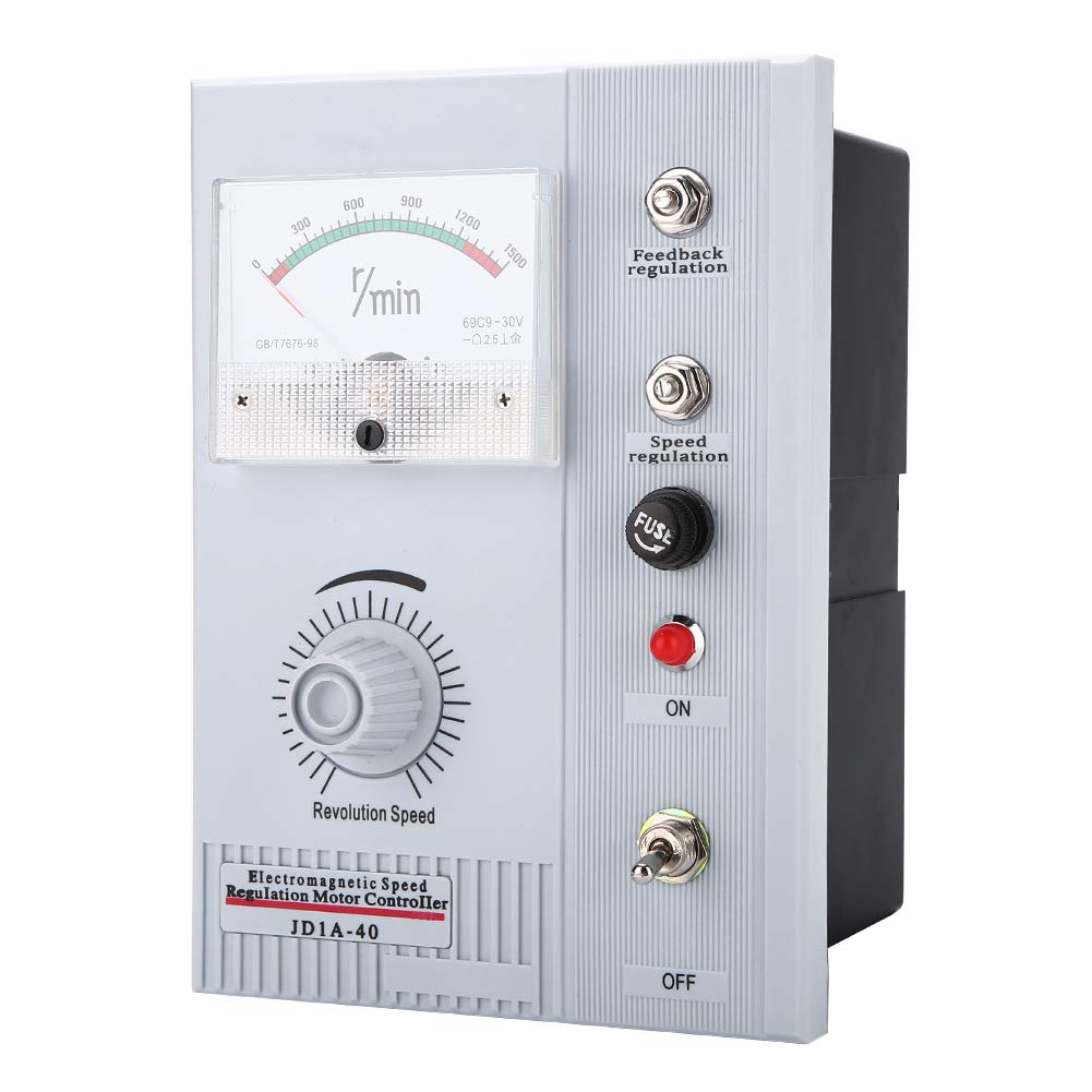AC 220–240 V elektromagnetischer Drehzahlregler für Motoren, einstellbare Drehzahlregelung für Schleppmotoren, stufenloser Konstantdrehmomentregler mit IP5X-Staubdichtigkeitsklasse (JD1A-40)