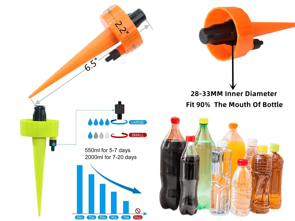 Selbstbewässernde Spikes Aus Keramik – 4 Stück | Für Urlaub & Wochenende, Langsame Wasserabgabe