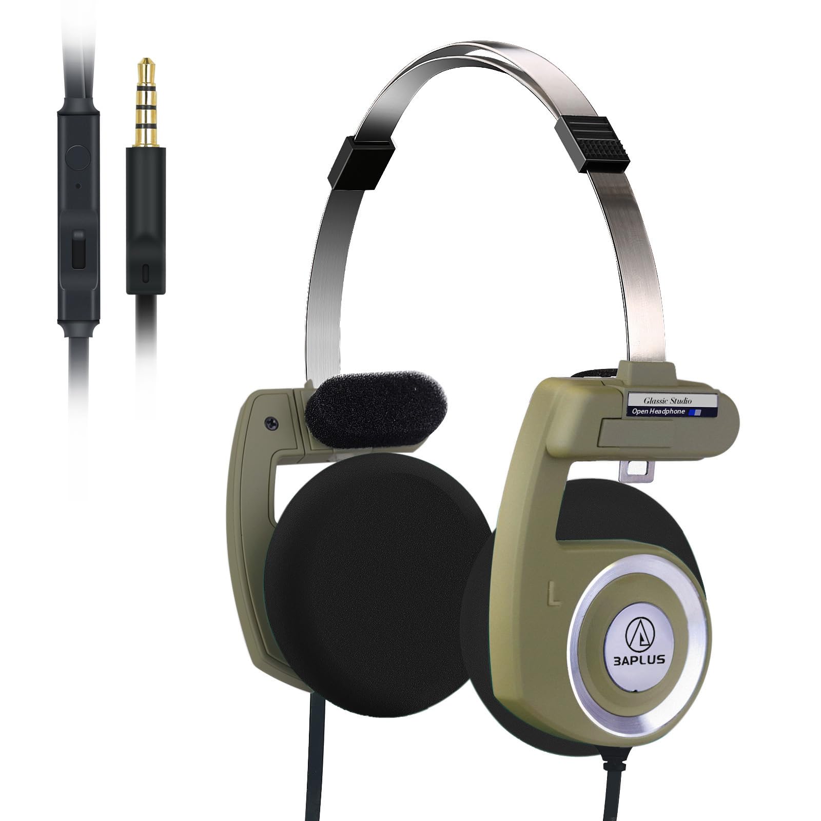 Amazon.co.jp: 3APLUS Retro pro ヘッドホン レトロ オープン式 有線