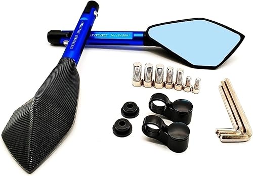 Miniatura 5 de Espejos retrovisores laterales para motocicleta, espejos retrovisores CNC aluminio para Yamaha XT660 TMAX 500 TMAX 530 XP500 XP530 YZ80 YZ85 YZ125