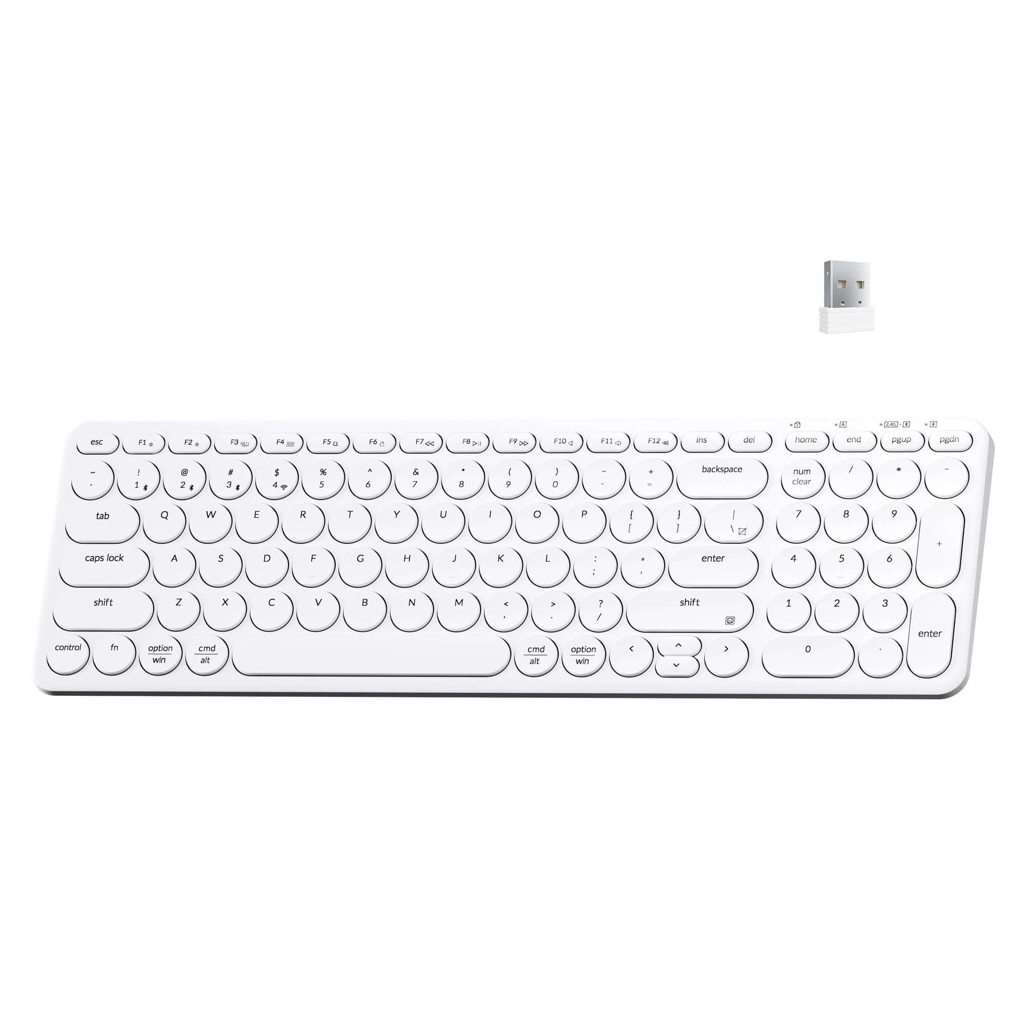 Keychron B4 Pro Ultra-Slim Wireless Keyboard 96 Bluetooth 2 4 GHz Wired Connection Keyboard with Numeric Keypad Launcher
