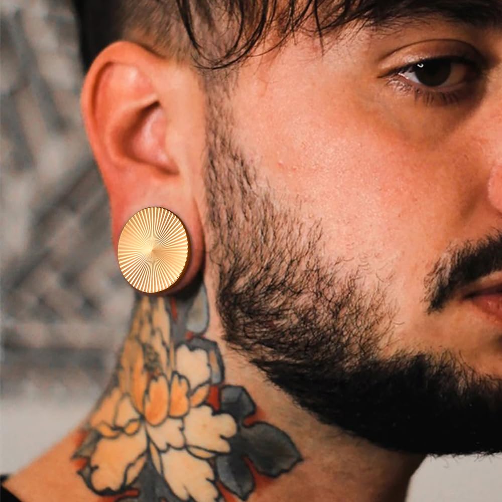 Vankula Ohr Tunnel 1 Paar Flesh Plugs Fest Tropfen Edelstahl für männer damen Ohrpiercing Gestreckte Schmuck 6mm bis 16mm