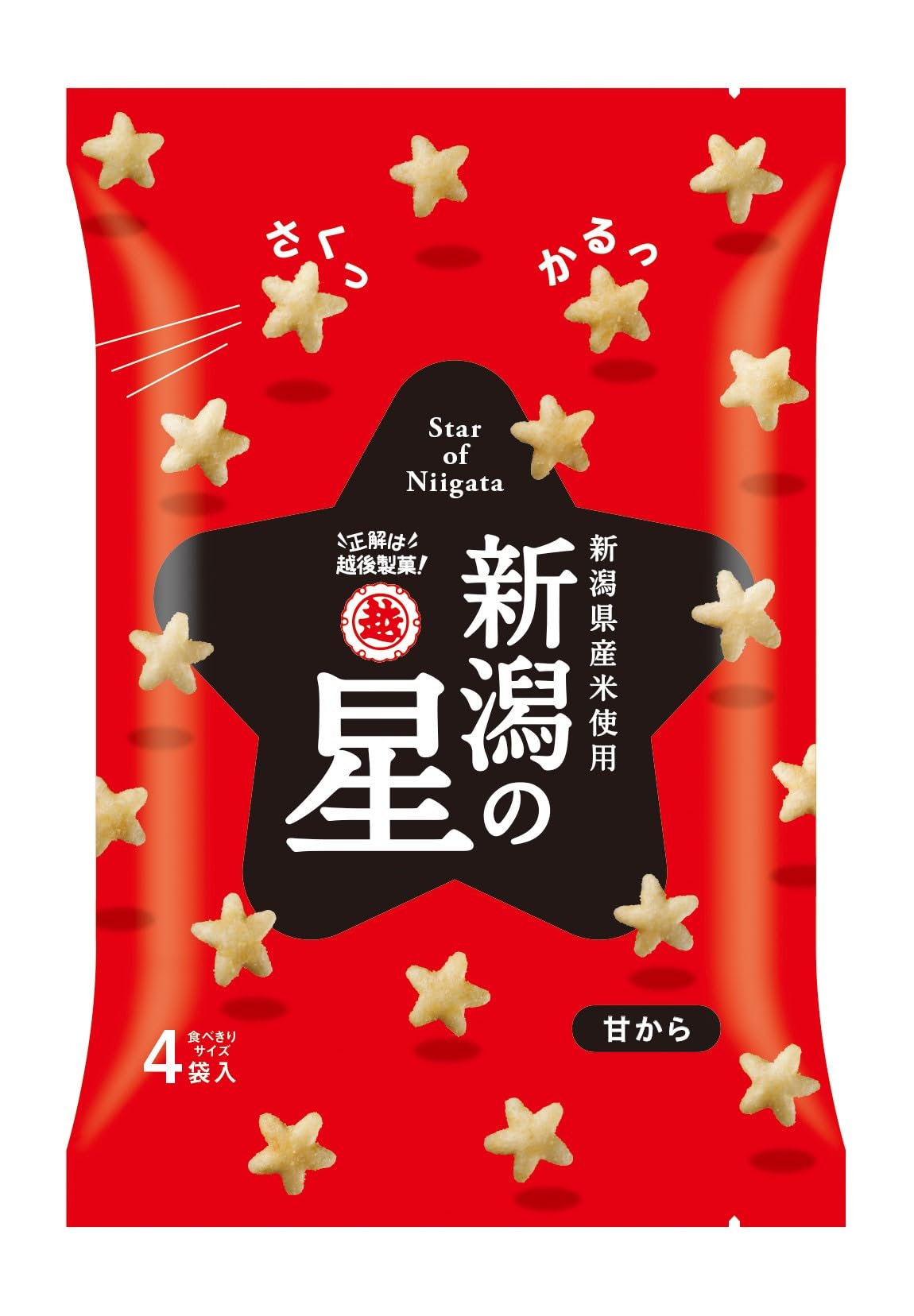 越後製菓 新潟の星 甘から 80g×6袋