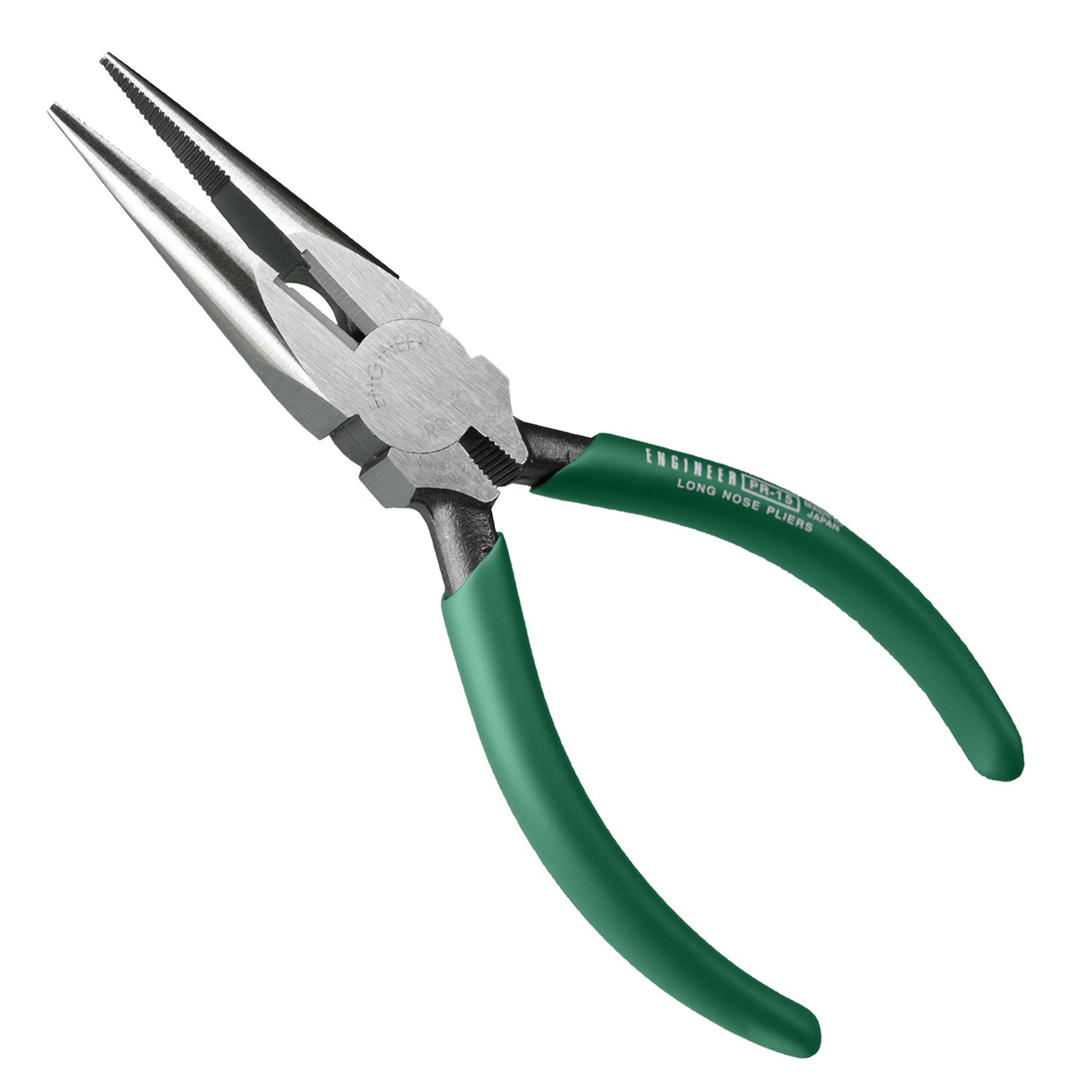 ENGINEERlong nose pliers (125mm) with integral wire cutting jaws. Made in Japan. pr-15
