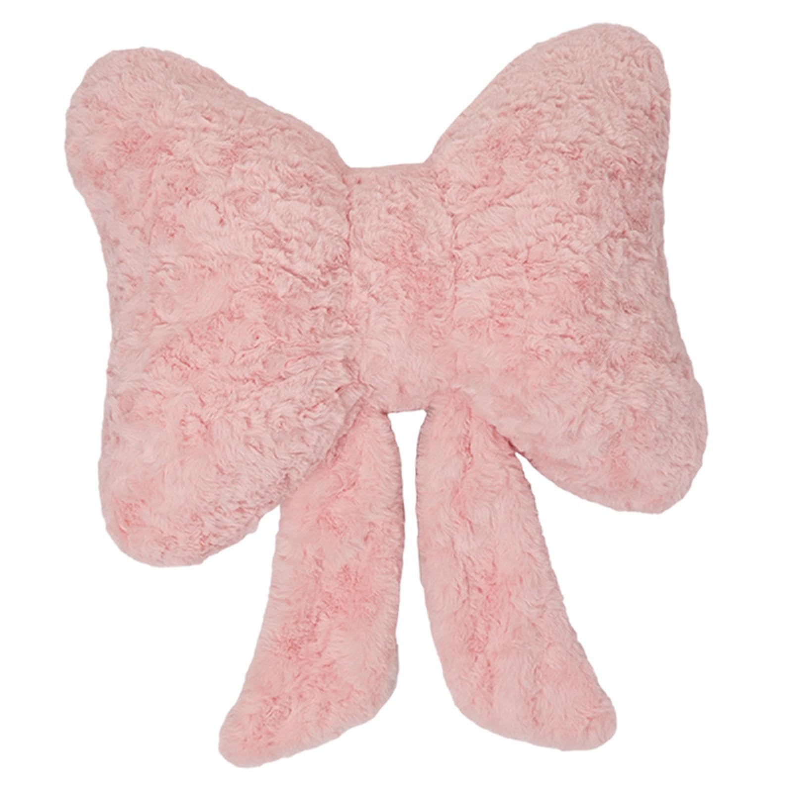 Plush Bow Throw Pillow Aesthetic Versatile Ornament for Dorm Car Living Room Pink Home & Garden| Home Dacor| Pillows