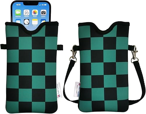 Miniatura 18 de Tainada Funda Bolsa Estuche de Neopreno para Teléfono para Hombres y Mujeres con Correa Cruzada/Cordón para el Cuello para iPhone 17/16/15 Pro Max