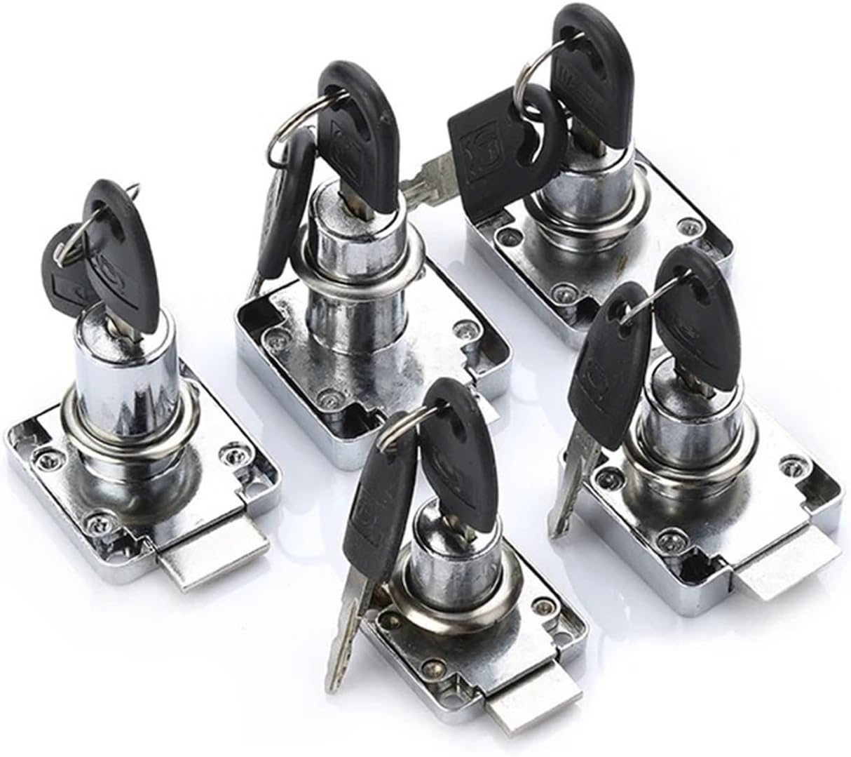 High-Grade Desk Drawer Lock Wardrobe Locks Cabinet Locks Furniture Cam Locks 1Pcs(Zinc 138-32)