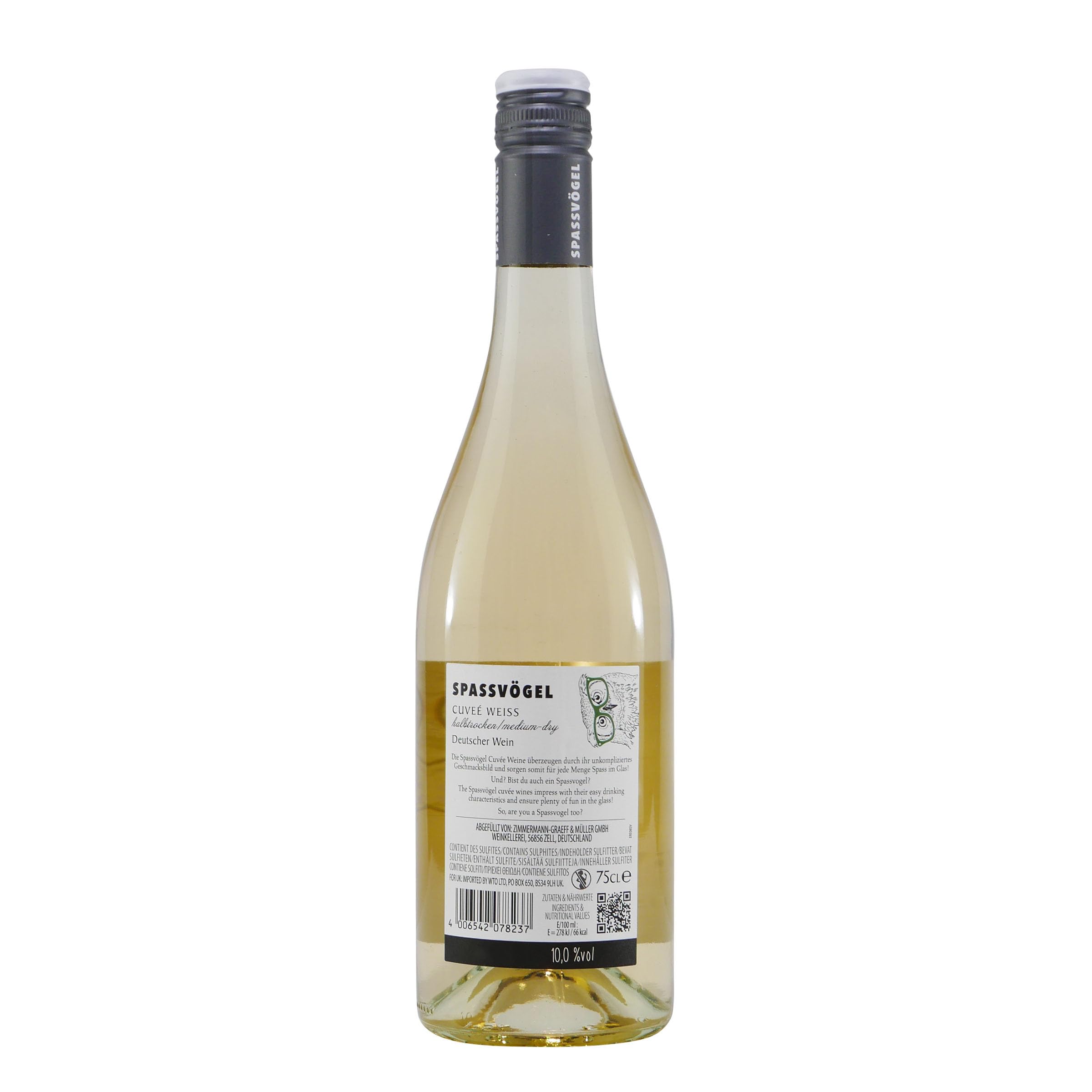 Spassvögel Cuveé Weiss -halbtrocken- (6 x 0,75L)