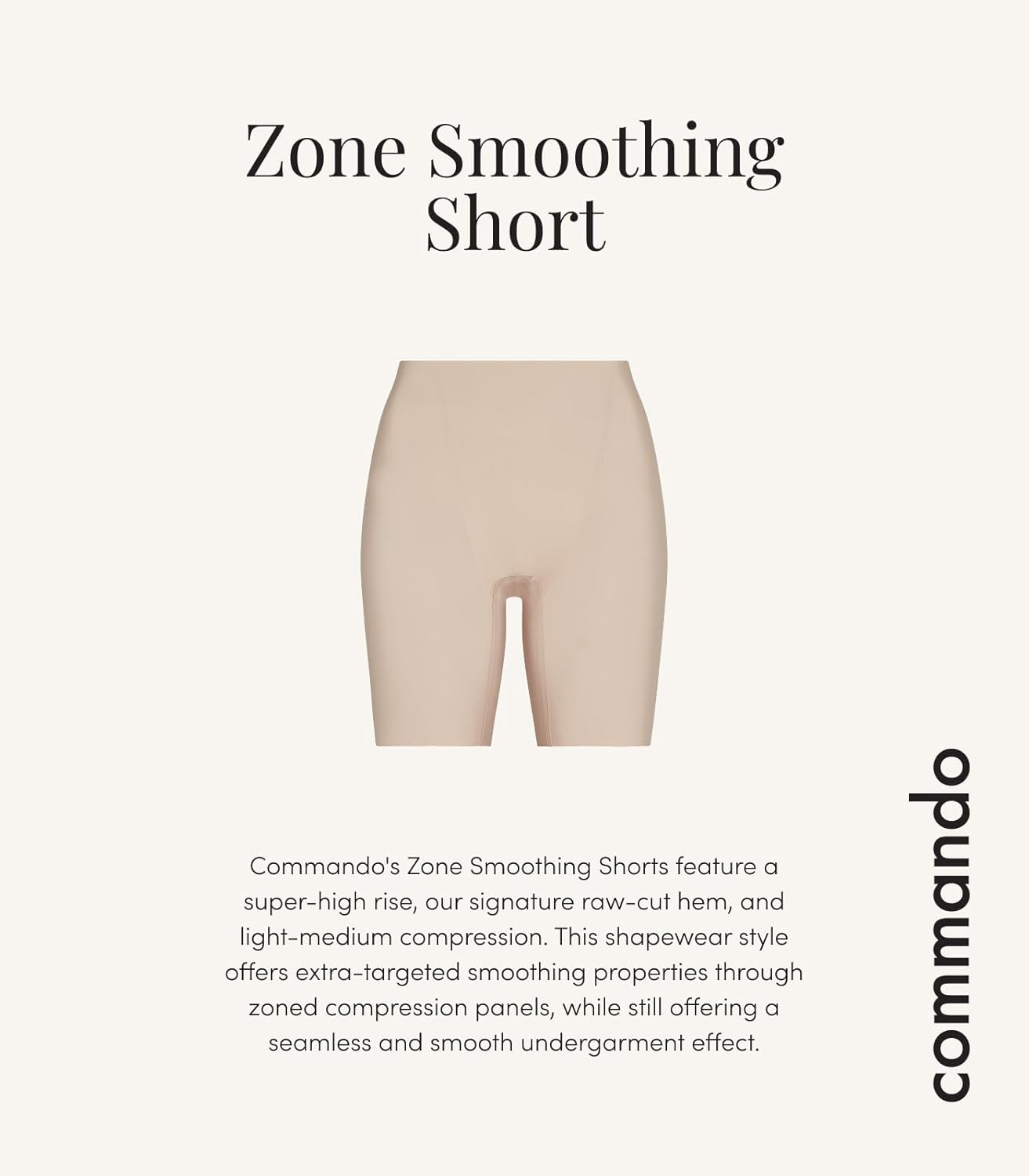 commando Zone Smoothing Short | High-Waisted Shapewear with Targeted Compression Panels | Seamless Control | Ultra-Soft - Image 4