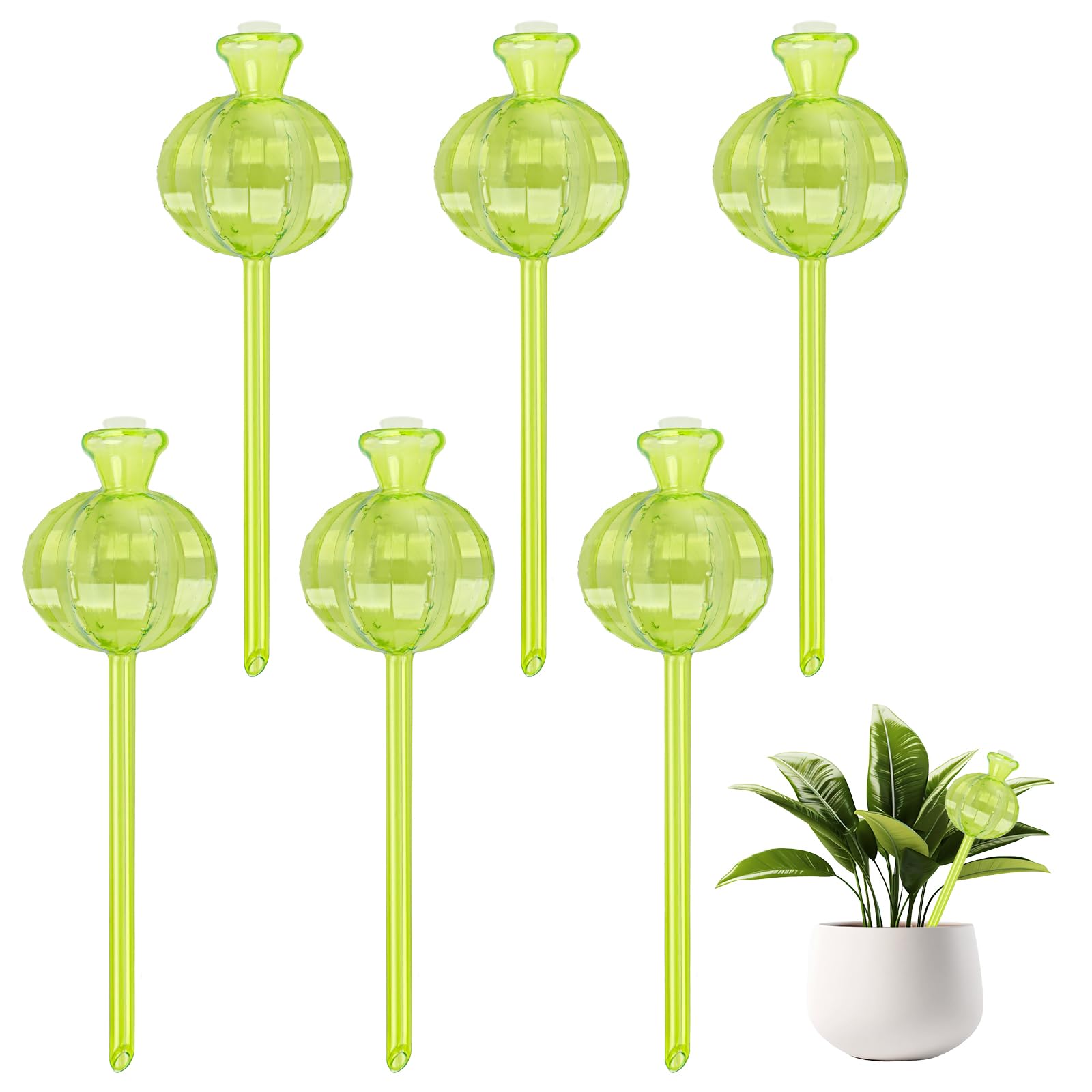 Lot de 6 boules d'irrigation automatique pour plantes d'intérieur - 150 ml - Arrosage des plantes d'intérieur - Auto-arrosage - Idéal pour les vacances, le quotidien
