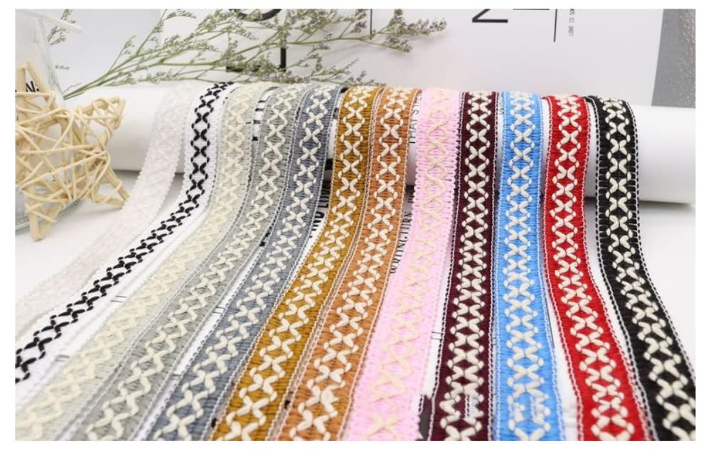 Nastro Decorativo In Pizzo Oro 1,5 Cm X 10 Metri - Spina Pesce, Per Fai Da Te, Matrimoni, Decorazioni Cuscini E Abbigliamento