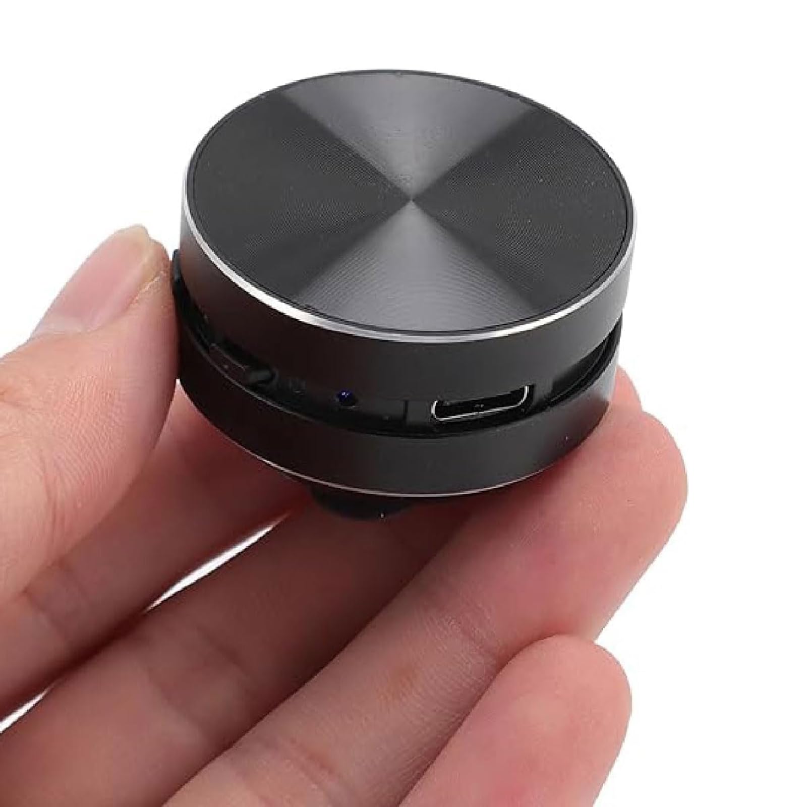 Buzzgo Speaker,Mini Buzzgo Speaker Bone Conduction, Bone Conduction Resonance Subwoofer with Suction Cup, Portable Wireless Subwoofer for Bathroom, Outdoor, Travel-BLACK