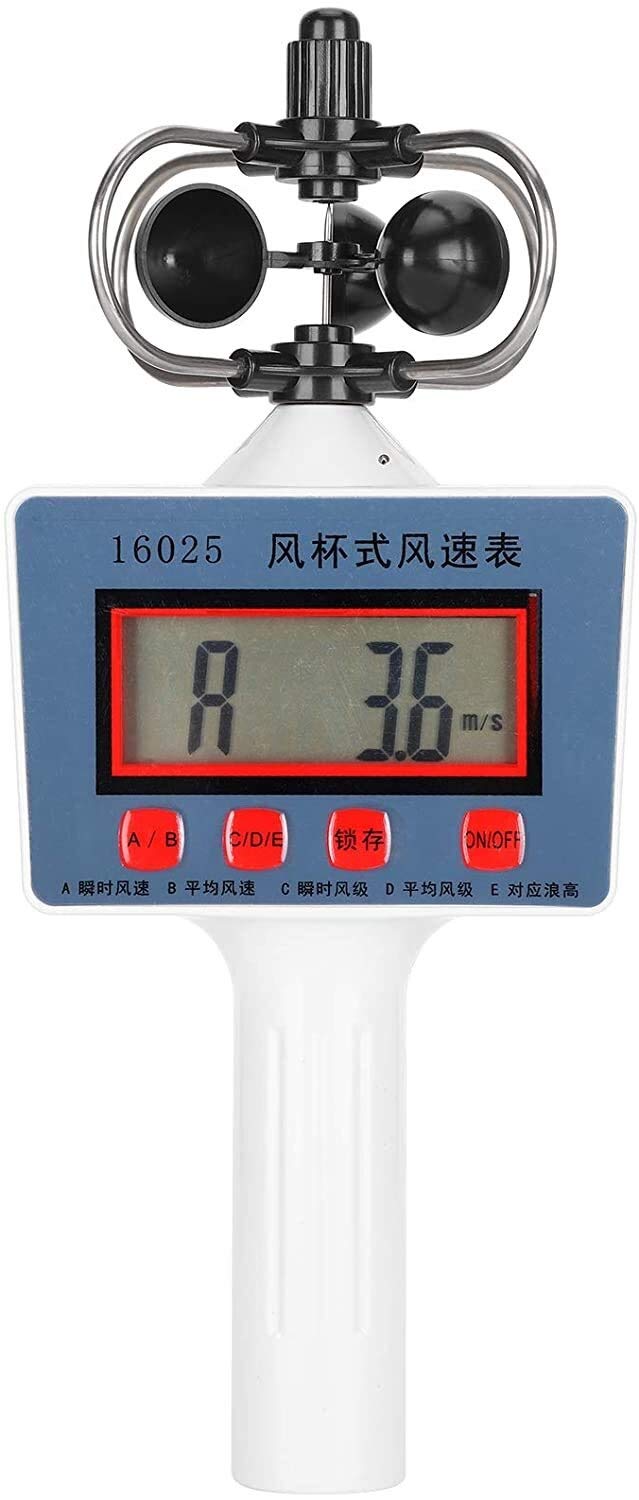 JJJ Anemometro Portatile Anemometro Portatile velocità del Vento Vento Anemometro Digitale Anemometro a Mano Vendita del Vento Misuratore del Vento Misuratore di misurazione del Vento