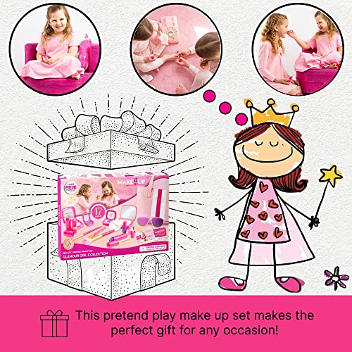 Make It Up 17 Piece Pretend Play Makeup And Toy Set- Realistic Kids Purse And Makeup Kit From The Glamour Girl Collection (Fake Makeup) #TOP4