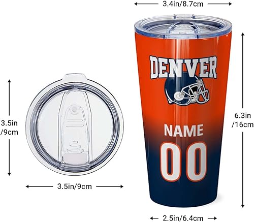 Miniatura 39 de OAOANS Taza de café de acero inoxidable personalizada con tapa sellada, regalo de ventilador aislado mantiene las bebidas frías y calientes. Diseño