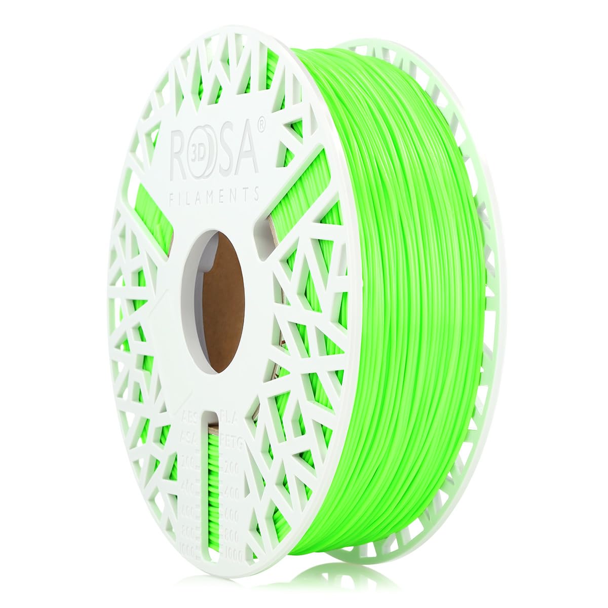 ROSA3D TPU Filament 1.75 mm für 3D Drucker, Neon Grün Spule1 kg, Flex 96A