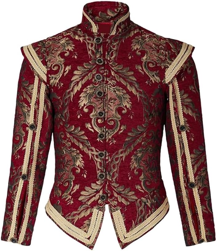 Tudor Doublet Jacket Mens Elizabethan Tudor Doublet Costume Coat Tudor Prince Noble King Costume Outfit