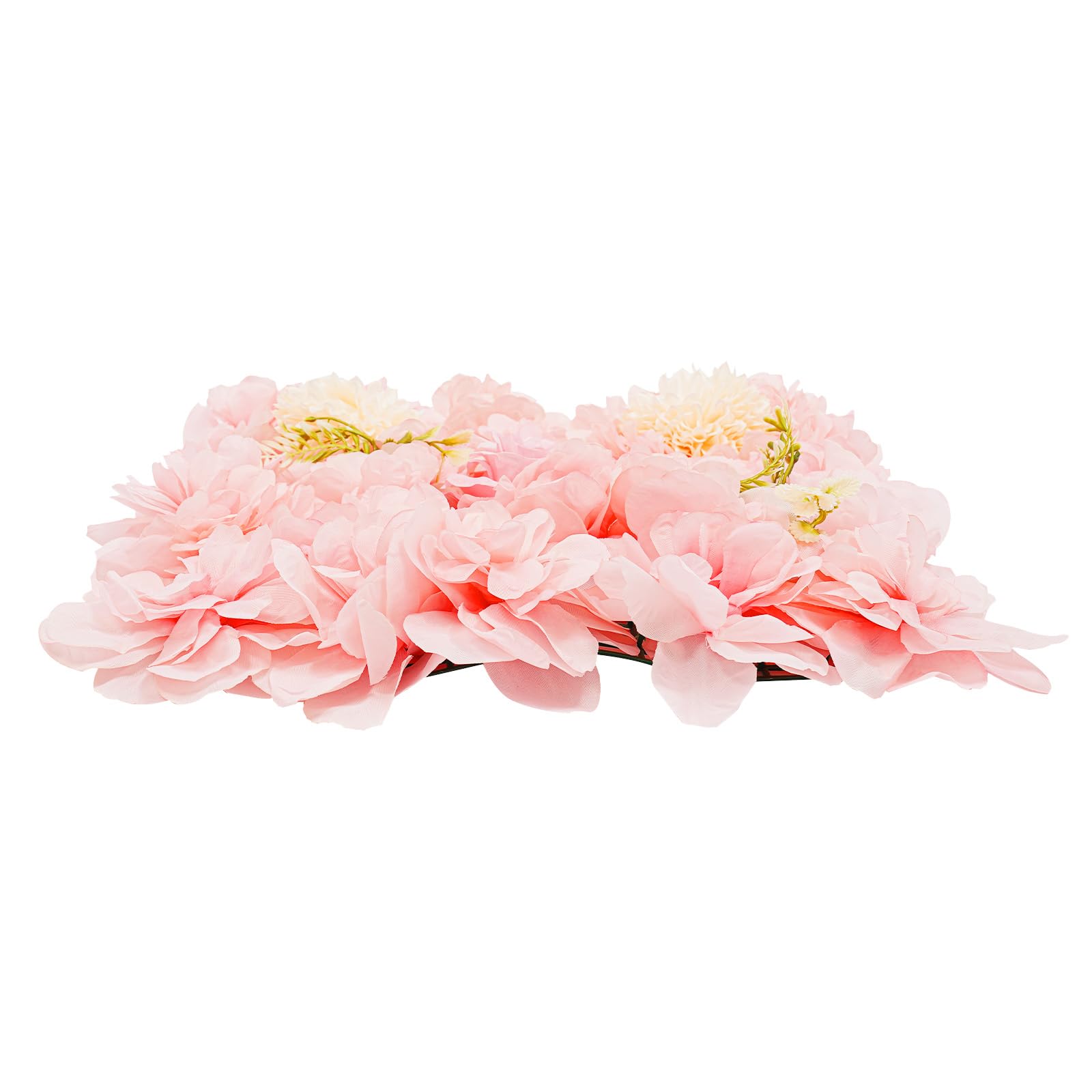 12 Stück Künstliche Blumen Wand aus Kunststoff und Seidengewebe, 3D Künstliche Blumen-Wandpaneel Rosen Deko Blumen, 38 x 38 cm Rosa Blumen Wand Dekor für Dekoration Hochzeit Party (5K)