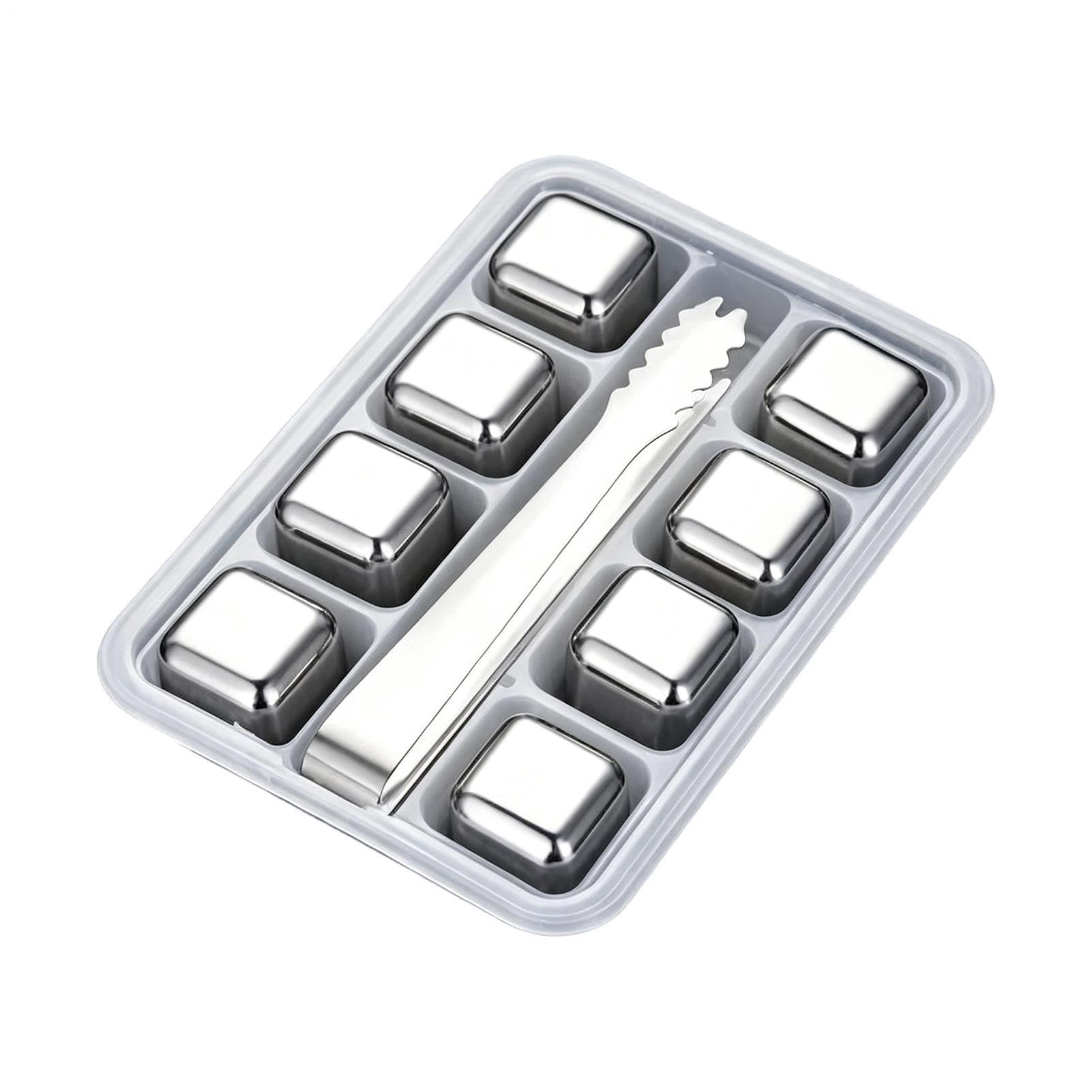 Cubos de hielo de acero inoxidable para enfriar whisky y todo tipo de bebidas de verano