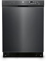 Vista 4 de BLACK+DECKER Lavavajillas integrado de 24 pulgadas, capacidad de ajuste de 12 lugares con bañera de acero inoxidable, lavadora con 6 programas