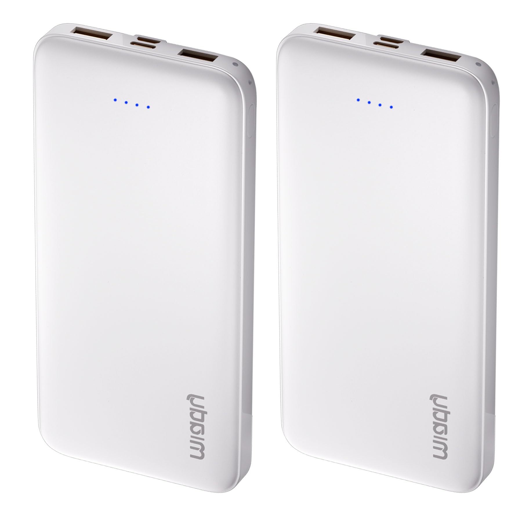 Miady 2-Pack Portable Charger 10000mAh Power Bank 22.5W Travel Battery Pack