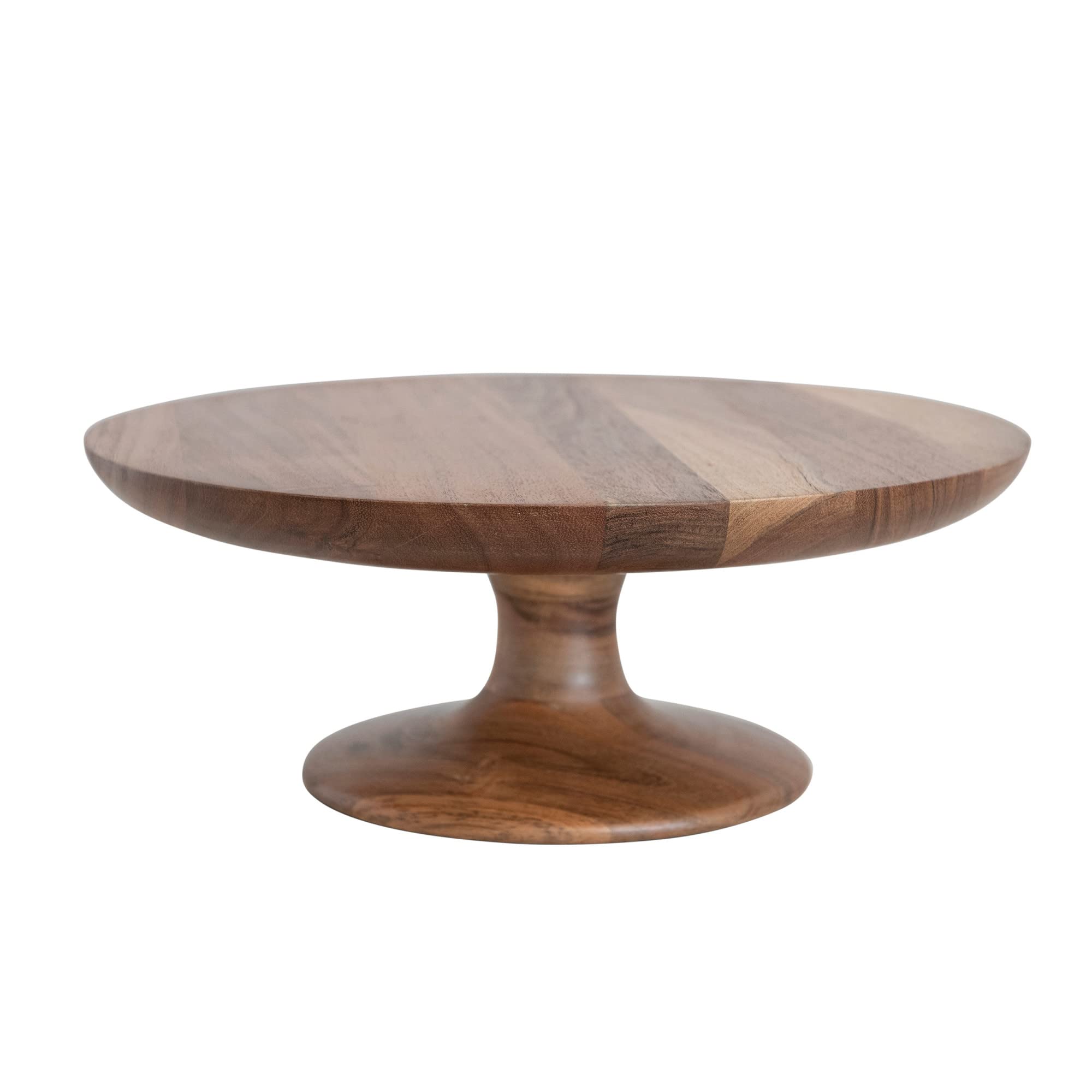 Photo 1 of **MAJOR DAMAGE FIXABLE**
Creative Co-Op Modern Acacia Wood, Natural Pedestal