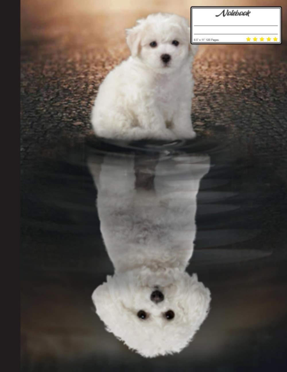 Beautiful Bichon Frise Notebook: Blank Lined Journal for Bichon Frise, Dog Lovers, Dog Mom, Dog Dad and Pet Owners | 8.5x11 with College Ruled Pages
