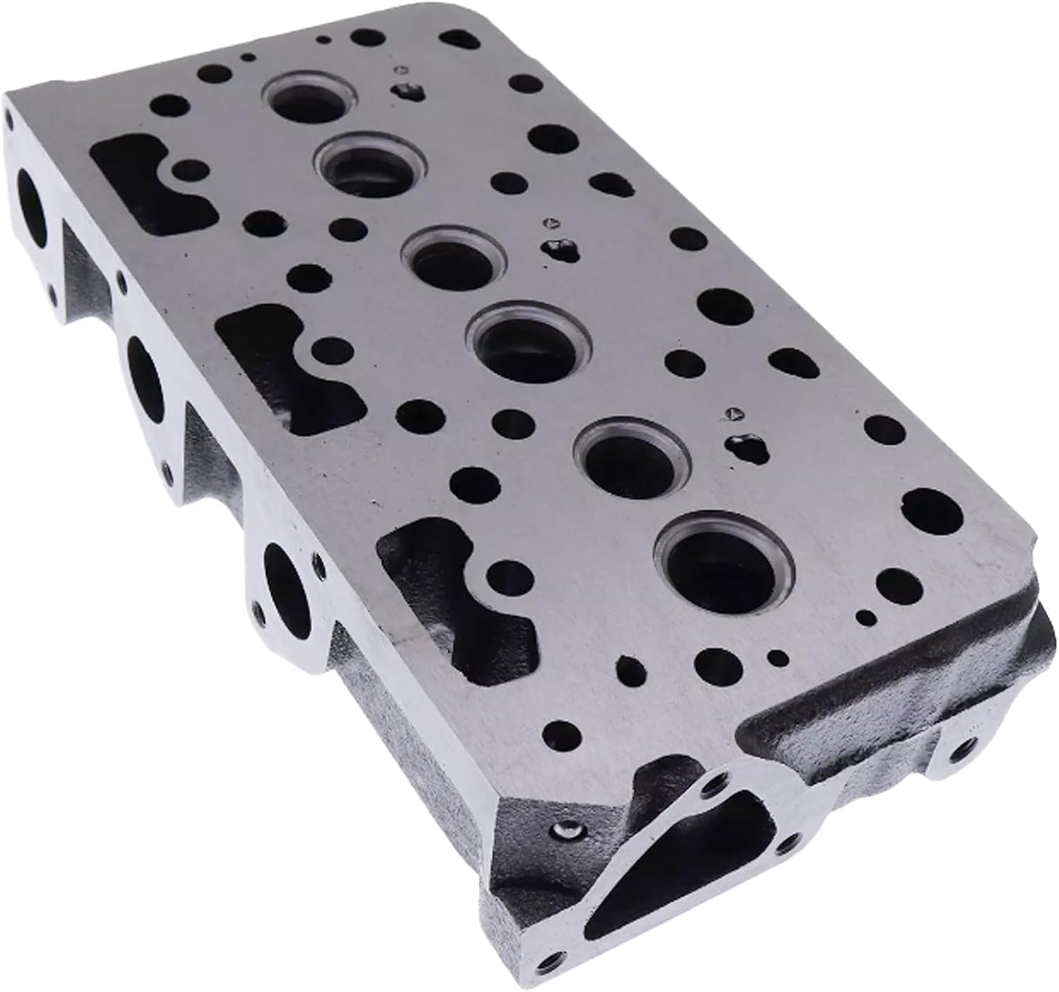 Cylinder Head Compatible for Kubota Engine D722 (Bare Cylinder Head, Type B: without hole)