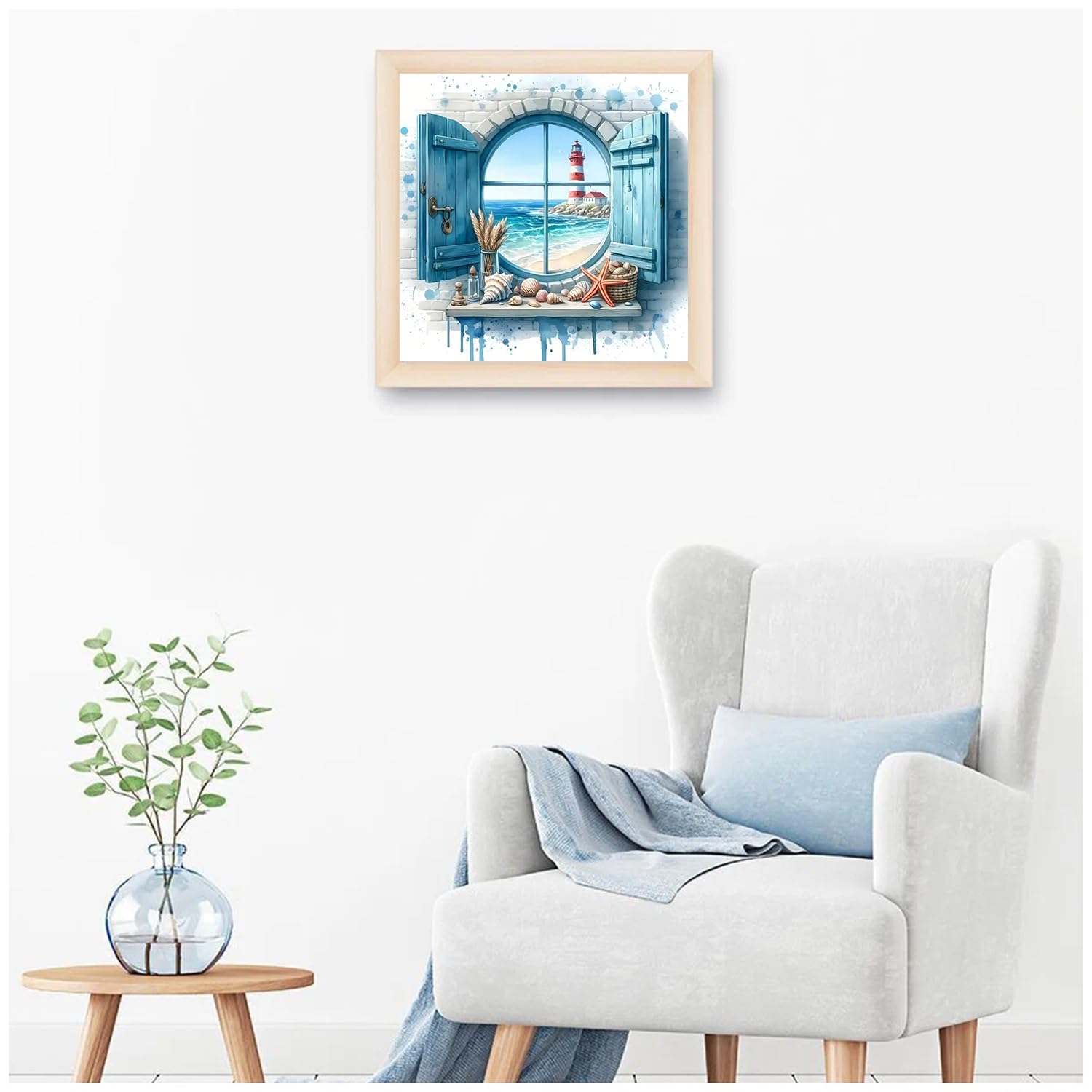 5D Lighthouse Diamond Painting Kit For Adults - Full Round Drill, 11.8x11.8 Inch DIY Wall Art - View #10