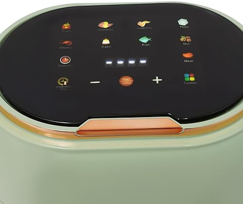 Miniatura 3 de Freidora de aire de vidrio visible de 4.2 cuartos de galón, freidora de aire grande con ventana de visión, pantalla táctil digital, papas fritas,