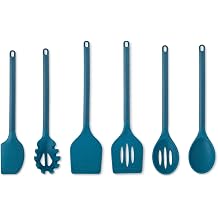 Core Kitchen Silicone and Wheat Fiber Cooking Utensils 6-Piece Set - Pewter