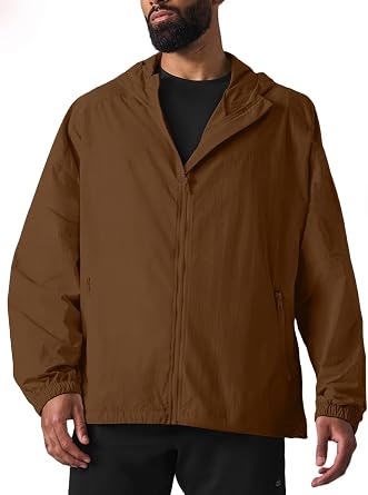 Mens Windbreaker Quarter Zip Pullover Lightweight Jackets Athletic 1/4 Wind breaker Jackets Golf Mock Neck with Pockets