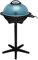 Cuisinart 2-in-1 Indoor Outdoor Electric Griddle - 240 sq in Nonstick Surface, 550°F Heat, Portable Stand/Tabletop for BBQ & Small Spaces