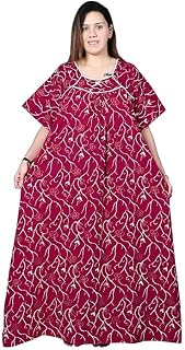 BINDASS FEMALE COLLECTION Plus Size Nighty for Women 5XL-10XL | Cotton Maxi Night Dress Gown | Soft Printed Sleepwear & Lo... Price In India