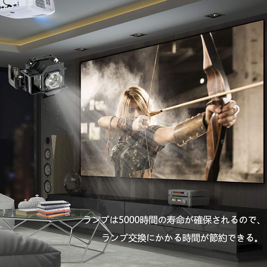 【中古品】Rich Lighting 交換用 プロジェクターランプ ELPLP33 エプソン EPSON EMP-S(中古品) Amazon | Rich Lighting プロジェクター 交換用 ランプ V13H010L33