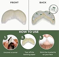 Vista 16 de Mustaches Bigotes falsos autoadhesivos, original, estilo morsa, M Jengibre