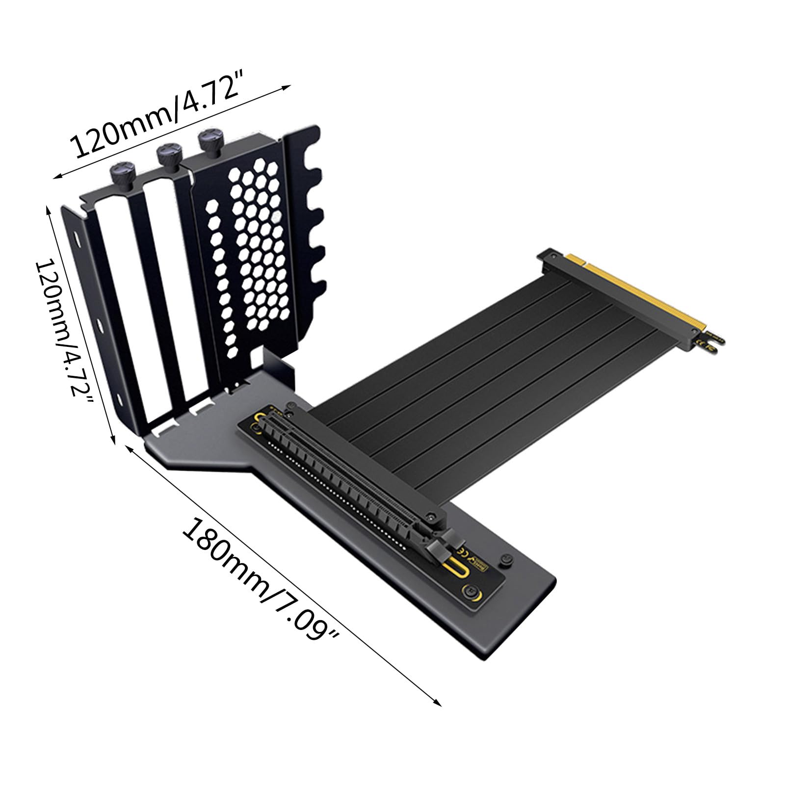 Supporto verticale per scheda grafica PCI E 3.0 X16, anti-interferenza, cavo di prolunga GPU, kit di montaggio per scheda grafica