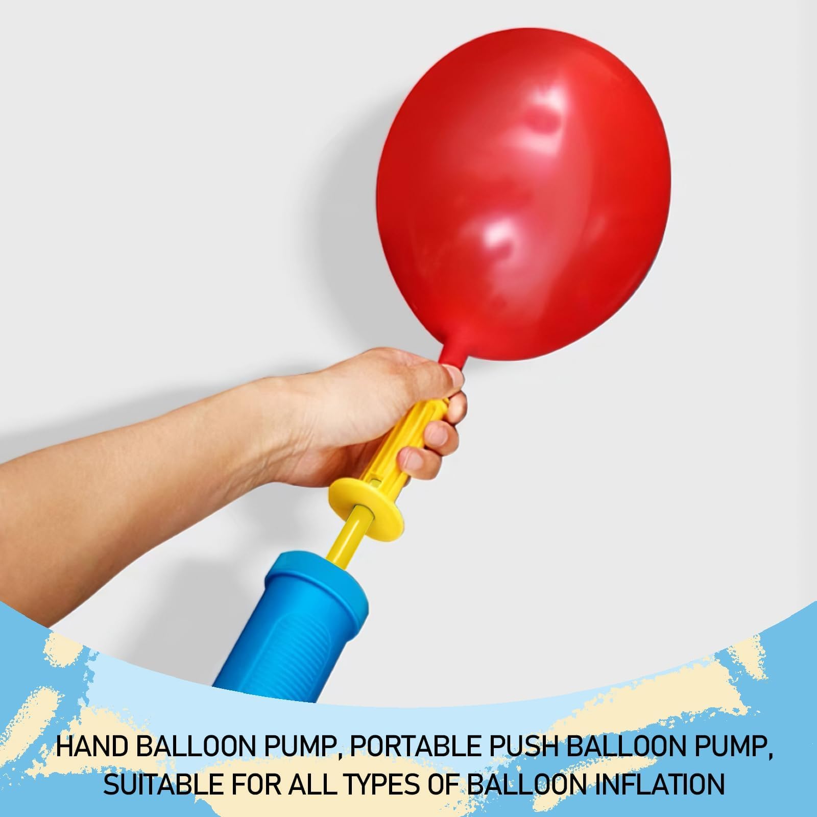 4 Bombas de Globos, Bomba para Globos, Bomba de Globos de Mano, Bomba de Globos, Bomba de Aire, para Fiestas, CumpleañOs, Bodas