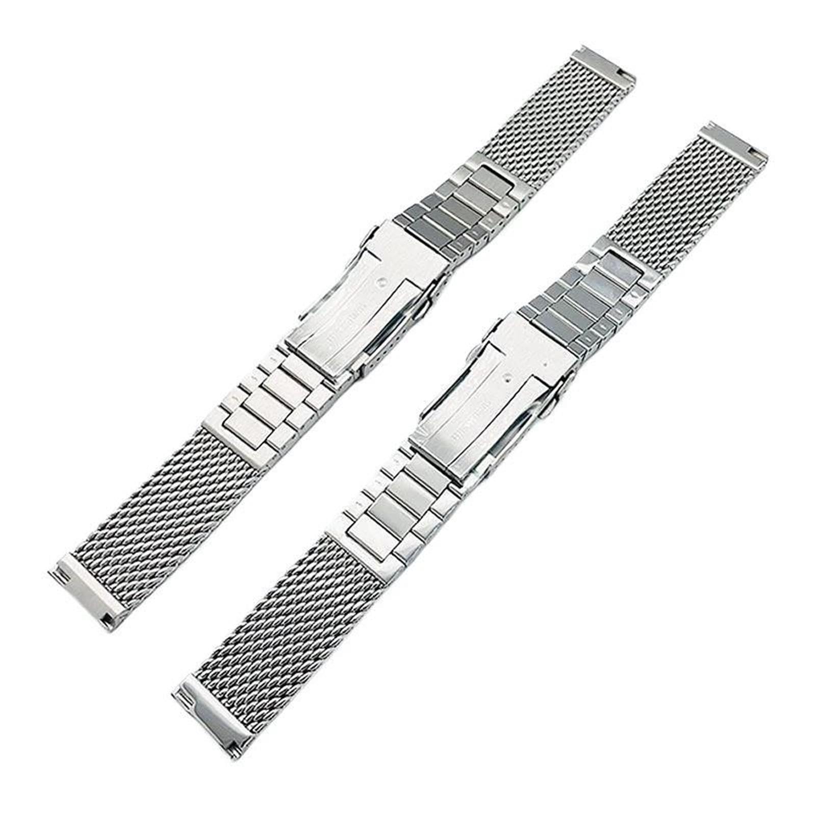 Pasek do zegarka ze stali nierdzewnej 20 mm/22 mm z szybkozłączką, męski pasek do zegarka sportowego