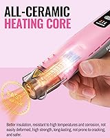 Vista 4 de WORKPRO 7.2V Mini Cordless Heat Gun, 680℉ Hot Air Gun with Reflector Nozzle, 3 Temp Settings - Cool Air, 302℉(150℃)/680℉(360℃), Fully Ceramic