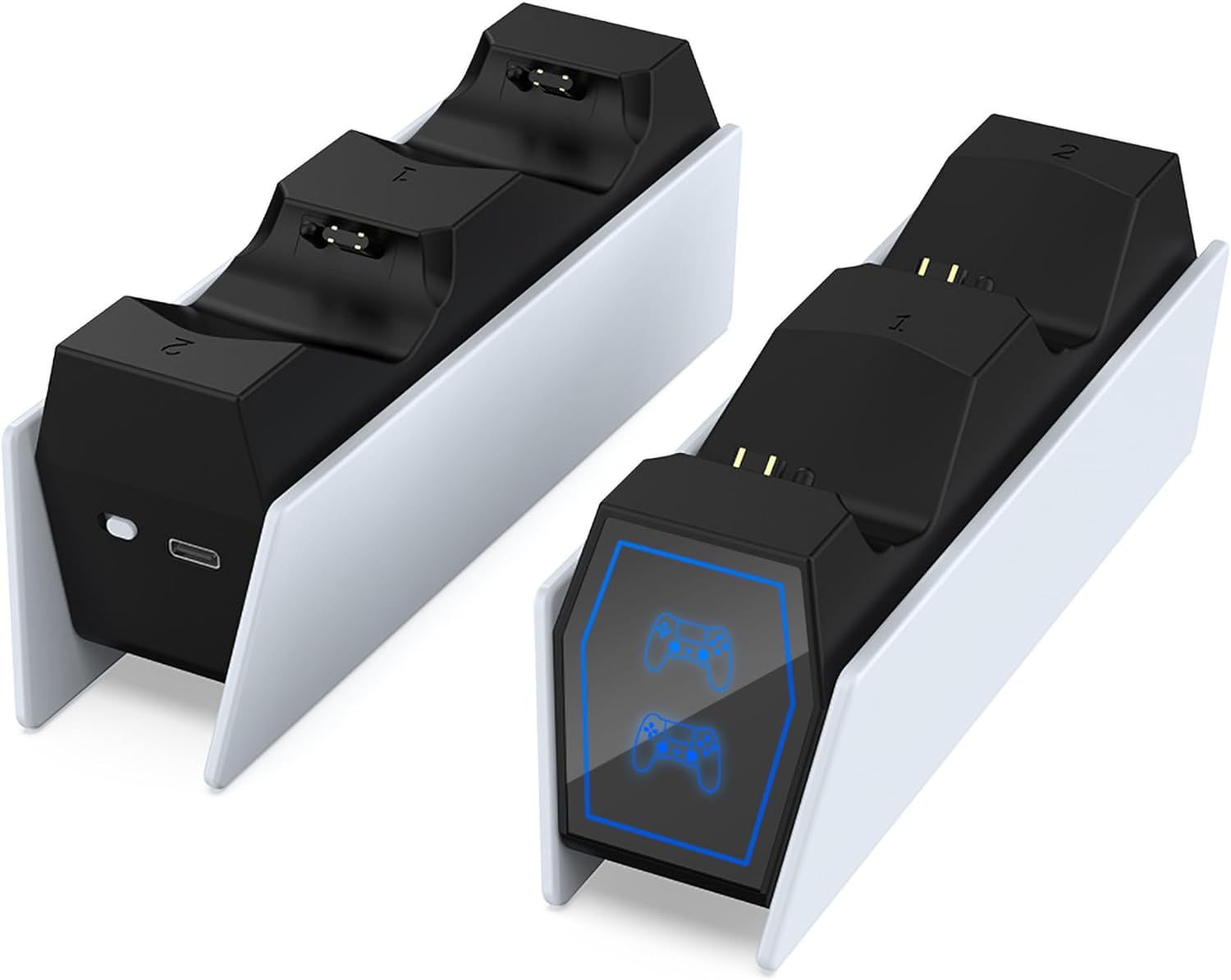 Dobe - LED PS4 Controller Charger Dock Station,Charging Station Replacement for PlayStation 4 Dualshock 4 Charger, Upgraded Fast-Charging Port for PlayStation 4 Controllers (TP4-0417)