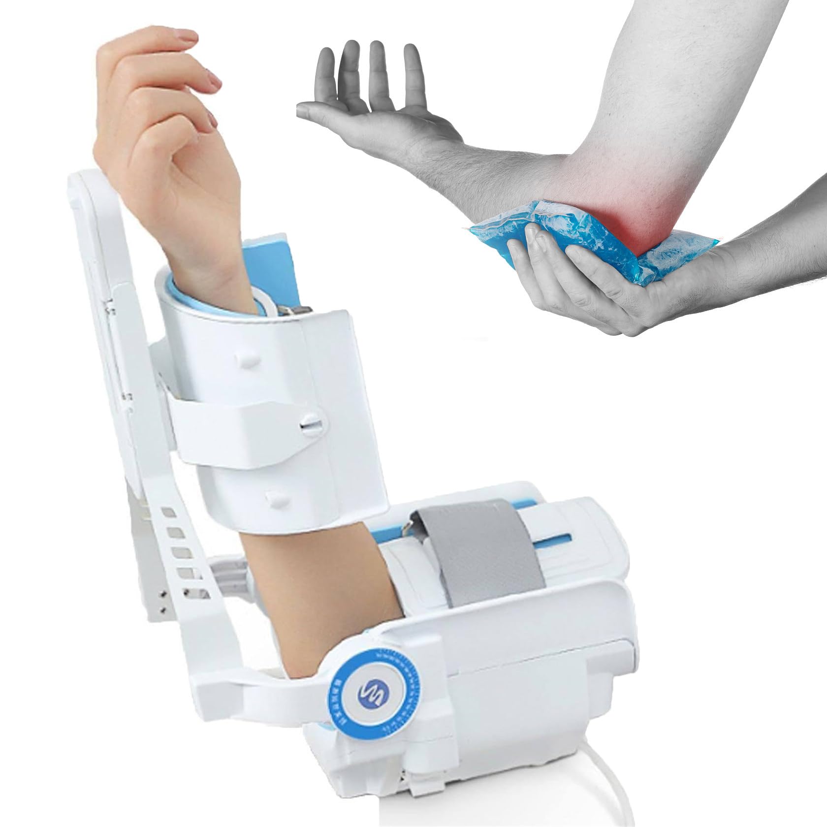 Dispositivo Di Riabilitazione Dell'Articolazione Del Gomito Con Tutore, Stecca Stabilizzatrice Regolabile Post-Operatoria Per Gomito, Esercizio Ad Angolo Completo, Da -5 A 150° Con Telecomando Stecca