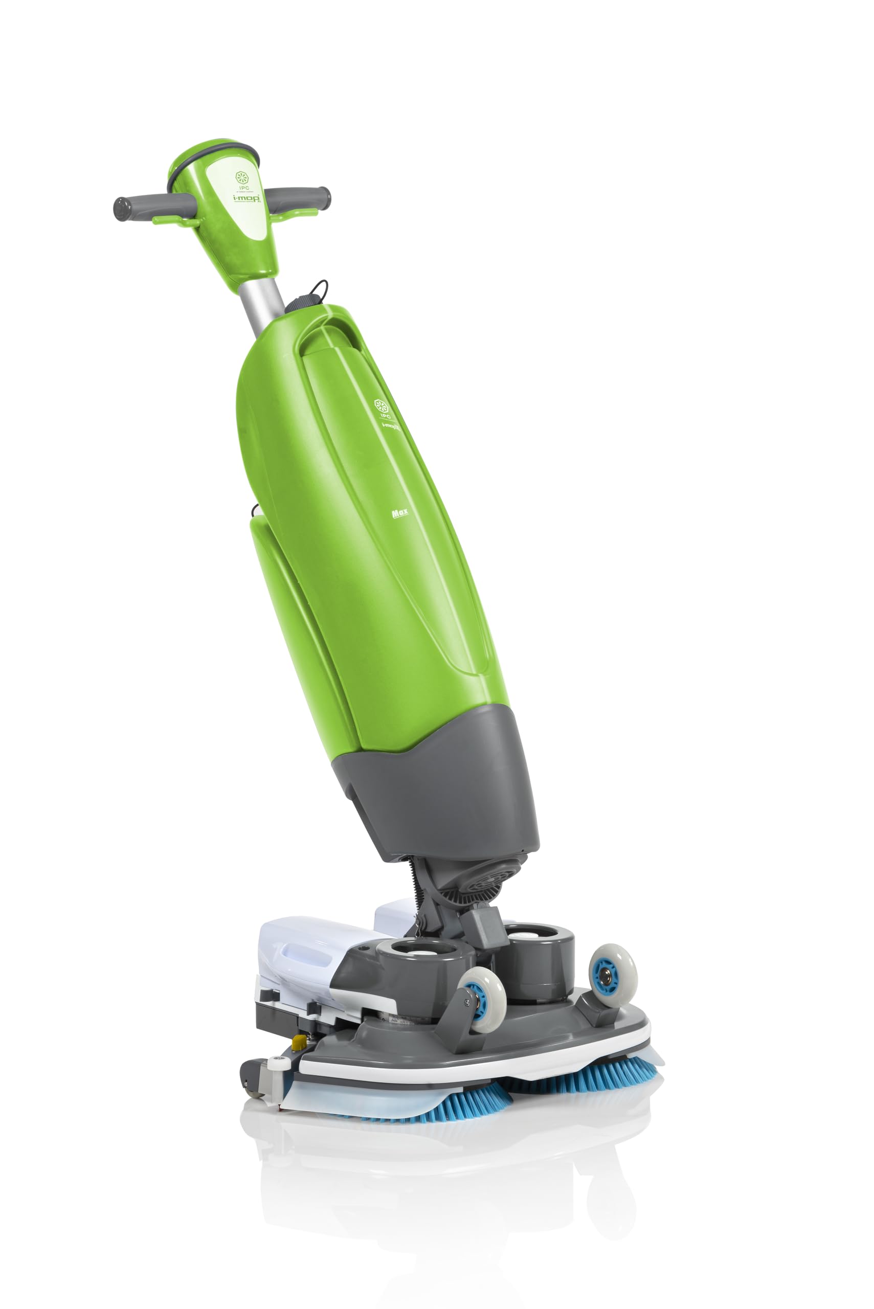 IPC i-mop® XL Upright Floor Scrubber - Dispenses Water & Solution, Scrubs with Brushes, Vacuums and Recovers Dirty Water | 18.1" Cleaning Width | Lithium-Ion Batteries with 70 Minute Run Time