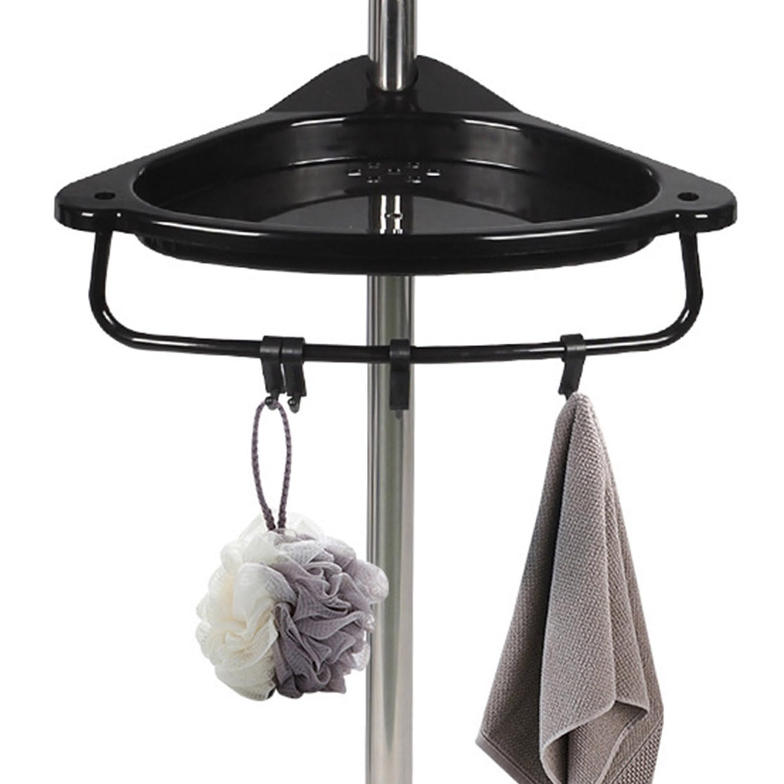 Corner Shower Caddy 4 Tier Rustproof Shower Organizer Shelf for Bathroom Shampoo Storage Adjustable Shower Shelf for Inside