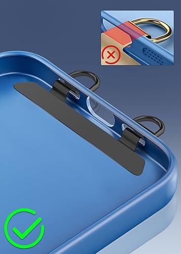 Miniatura 3 de ZXZone Pestaña de metal para teléfono, doble hebilla, antiarañazos, parche de metal para teléfono, almohadilla universal para teléfono celular para