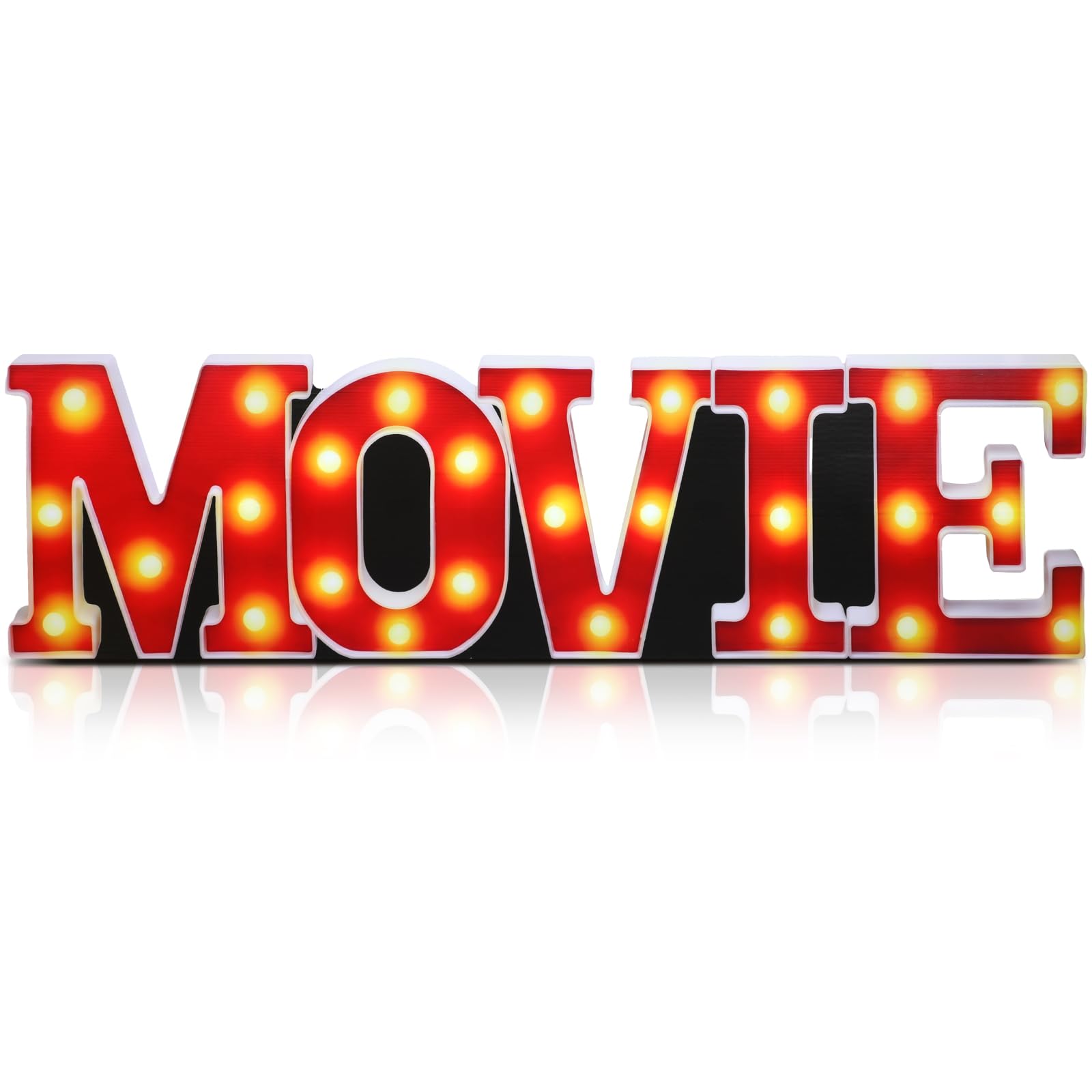 DoubleFill 7.7 ft Movie Night Party Decorations Red Carpet Movie Letter Cardboard Cutout Stand up Premiere Party Decorations Red Carpet Photo Prop Backdrop for Prom Night Theme Decor