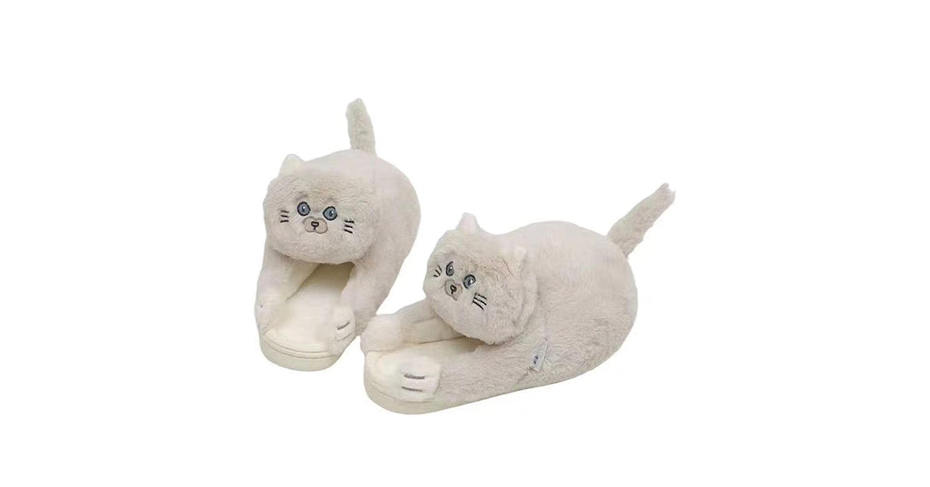 Amazon.co.jp: 猫スリッパ ルームシューズ ぬいぐるみスリッパ
