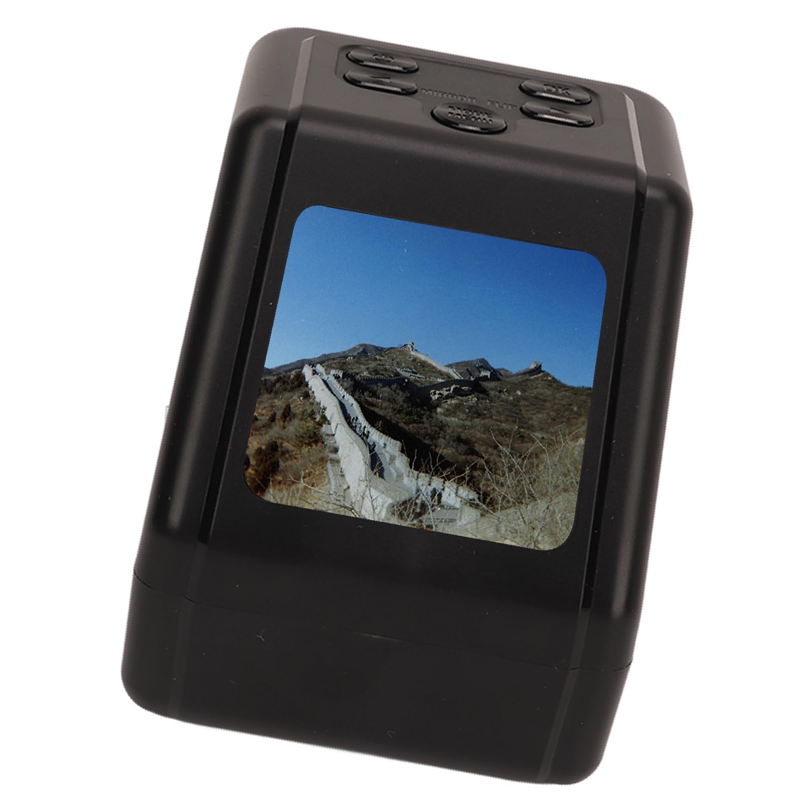 Pissente Skaner Filmów, Skaner Slajdów z 2-calowym Ekranem i kartą Pamięci 64 GB, z Obiektywem o Wysokiej Rozdzielczości do Filmów 135 126 110 Super 8 Mm Oraz Czarno-białych Negatywów