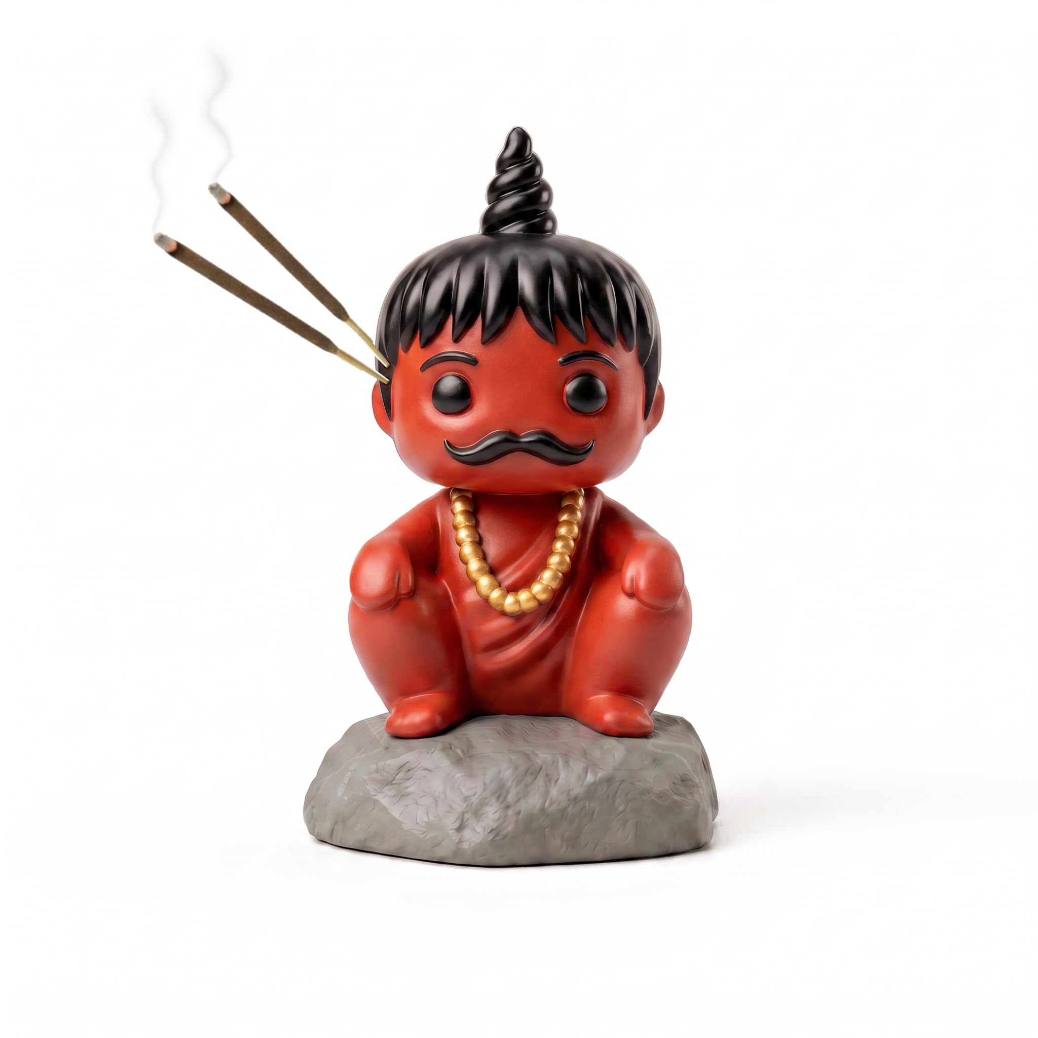 Chota Pandit Incense Holder - Hand-Painted Indian Decor -1 Chota Pandit Incense Holder - Hand-Painted Indian Decor -1