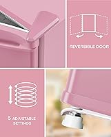 Vista 6 de Upstreman 1.7 Cu.ft Mini Fridge with Freezer, Dorm Essentials, Adjustable Thermostat, Energy Saving, Low Noise, Single Door Compact Refrigerator for